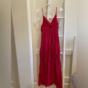 Bright Pink Maxi Dresss